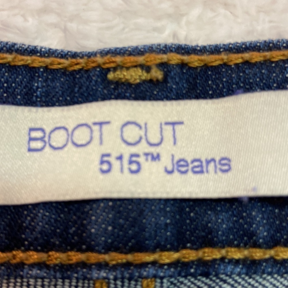 Levi’s 515 Bootcut Jeans 8 Short Dark wash - Picture 7 of 9